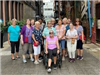 Group of people on a tour of Detroit.