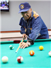 Elderly Man Playing Pool