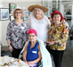 Four Seniors Having a Tea Social