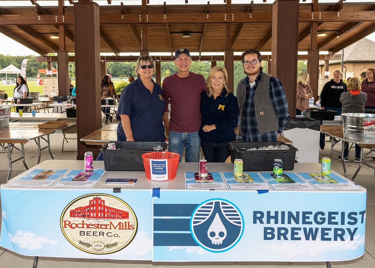 Volunteers at the Craft Beer and Wine Festival