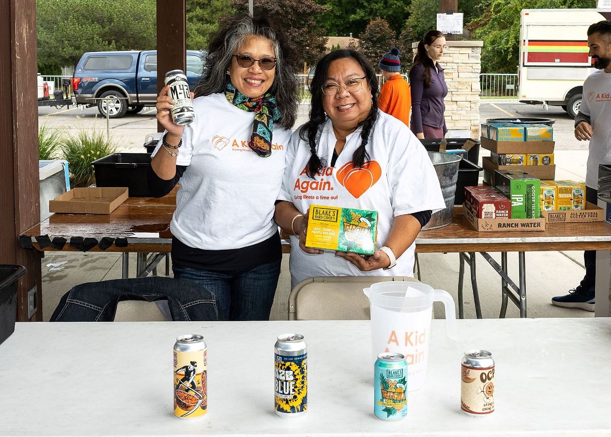 Volunteers at the Craft Beer and Wine Festival