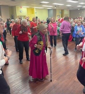 Christmas Party 2023 Women on dance floor
