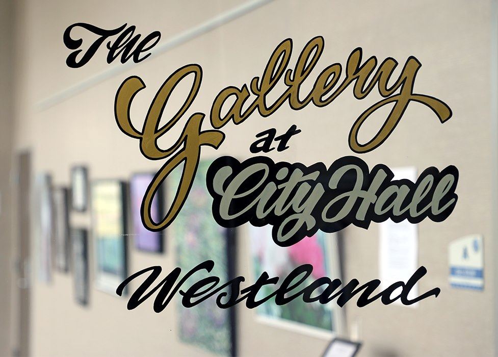 the gallery logo blurred background